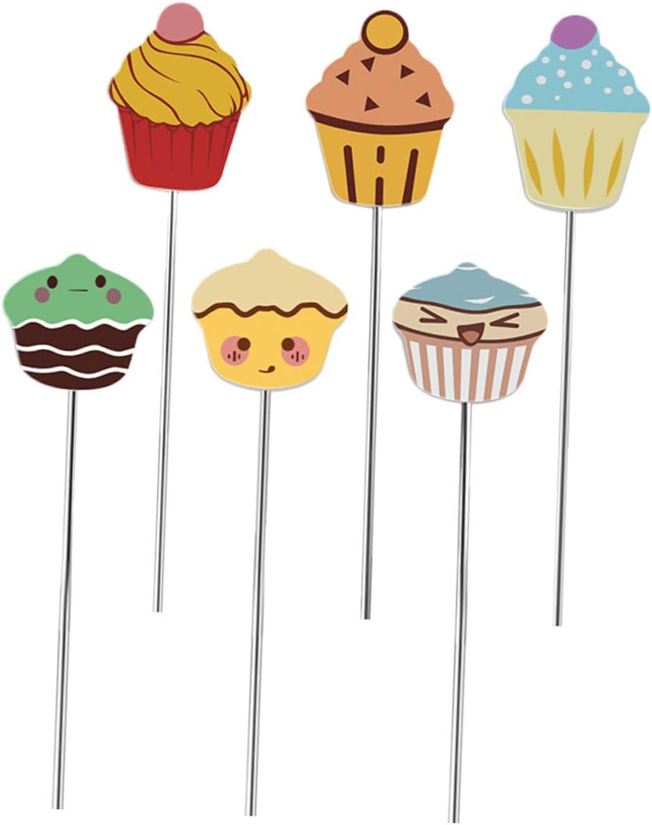 MAGICLULU 6Pcs Stainless Steel Cake Testing Needles Baking Tool for Cake Doneness Cookie Testing More Precise Detection for Consistent Results Kitchen Baking