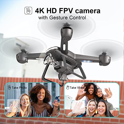 Gps Drone With 4K Camera For Adults Begineer, Dual Positioning 5G Wifi Fpv Live Video 40Mins Flight Time 2 Cameras Rc Quadcopter Drone Auto Return Follow Me (2 Batteries) … #TOP4