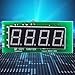 Chiffonade 4-Digit Digital Counter Module QF-C04 DC4-40V Red LED Display with Memory Function for Industrial/DIY Counting Compatible with NPN Sensor