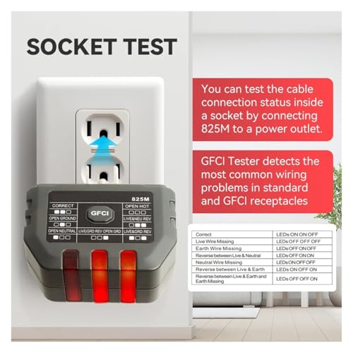 Rastreador identificación precisa de fallos con comprobador de cables red y líneas 5