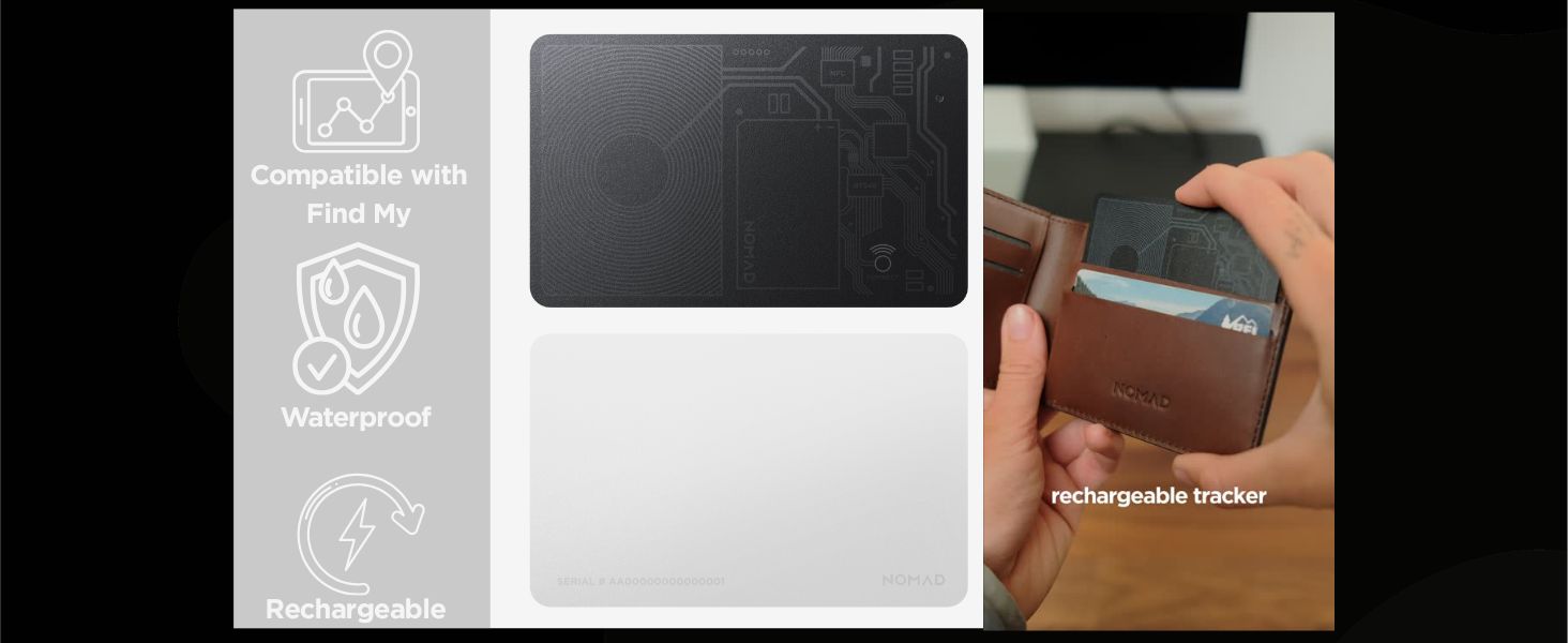 Amazon.com: Nomad Tracking Card Air Carbide, Slim Card Tracker