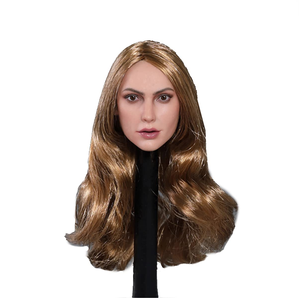 Phicen1/6 Female Head Sculpt with Hair for 18" Female Body (C)