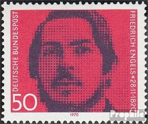 FRD (FR.Germany) 657 (complete.issue) 1970 Friedrich Engels (Stamps for collectors)