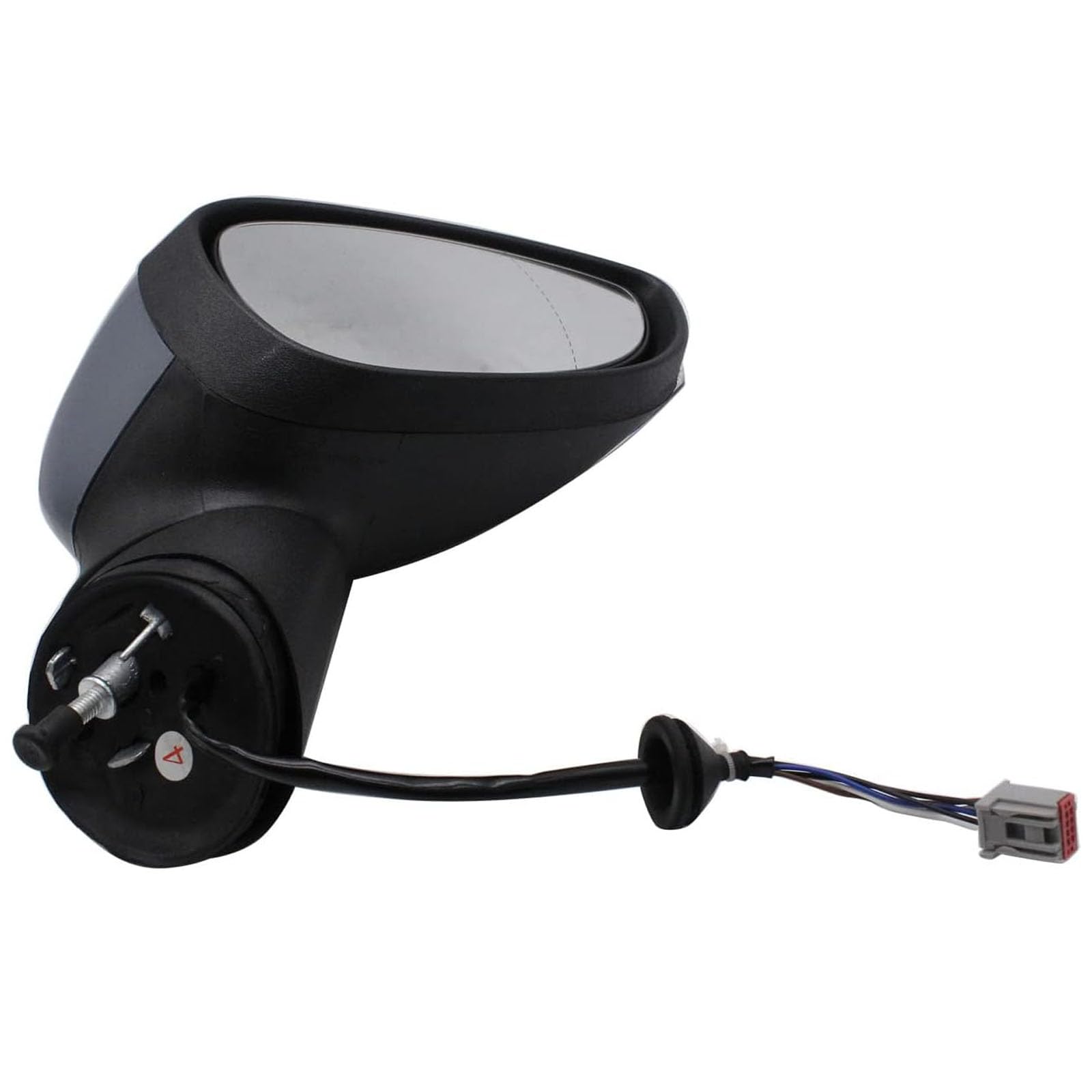 Electric Wing Door Mirror Primed Right Drivers Side Heated Mirror Glass Compatible with Ford Fiesta Mk7 2008-2012