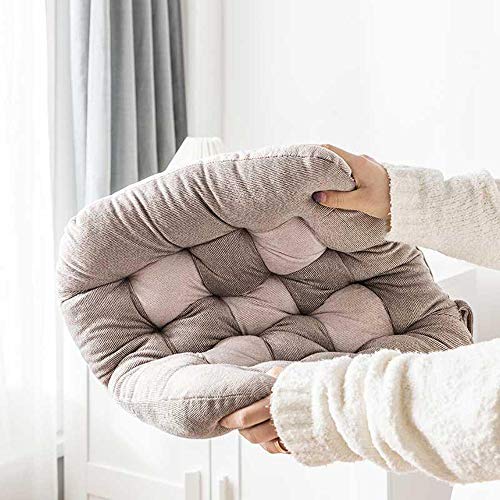 Amydreamstore Thicken Square Solid Floor Pillow,Splicing Velvet Office Chair Floor Pillow Cushion,Kitchen Dining Chair Pad Ottoman Yoga Meditation Cushion With Ties-C 45X40Cm(18X16Inch) 5Rs7G-003 #TOP1