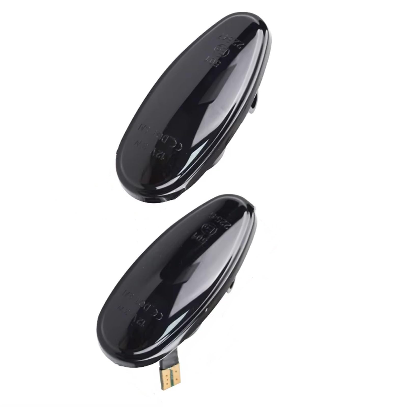 indicatori di direzione auto Compatibile Con Mitsubishi Per Galant 2003 2004 2005 2006 2007 2008 2009 2010 2011 2012 MR522027 2 Pezzi Lampade Di Segnalazione Laterali Sequenziali Dinamiche(Black)