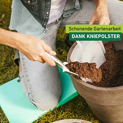 Windhager Permium Kniekissen, Sitzkissen, Mehrzweckkissen ideal für Arbeiten im Garten, Haus und Werkstatt, türkis, 40 x 30 x 4 cm, 06254