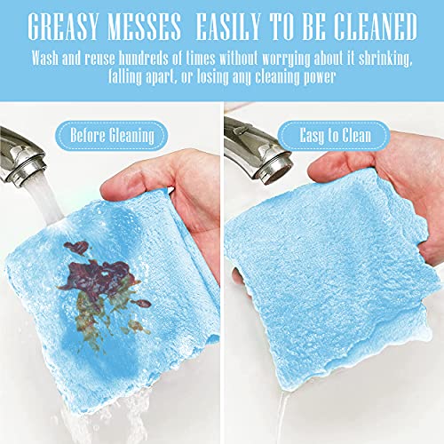 Buy 24 Pack Kitchen Dishcloths Does Not Shed Fluff No Odor Reusable