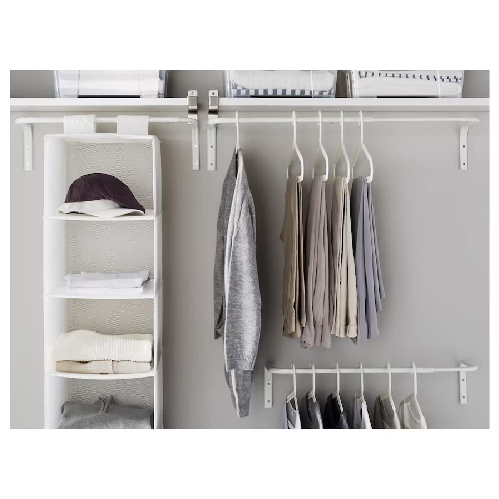 I K E Amulig Wall Mounted Clothes Rail Adjustable Bar Desertcart