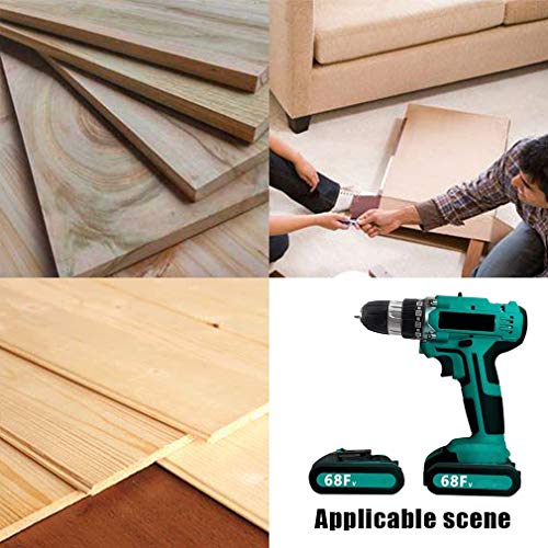 Akku-starker wiederaufladbarer Schraubendreher mit Zubehör-Kit 2 Bohrschrauber mit Variabler Drehzahl zum Schrauben, Befestigen und leichten Bohren von Holz und Kunststoffen – Bild 8