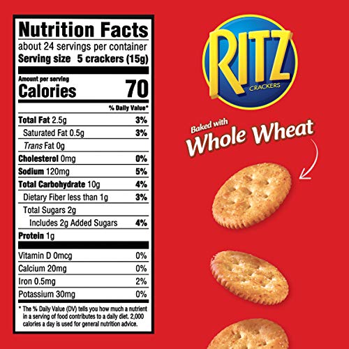 Image of RITZ Whole Wheat Crackers, 12.9 oz