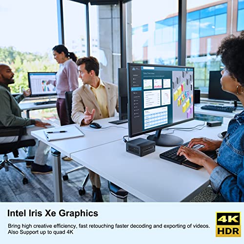 Intel Nuc 12 Pro,Latest Nuc12Wshi5 Desktop Computer Mini Pc(12 Core I5-1240P & 4.4Ghz 16Gb Ram 512Gb Nvme Ssd,Iris Xe Graphics)With Vesa Mounting Bracket, 2Xthunderbolt4, Wifi 6E, Bt 5.2, 8K,Win11 Pro #TOP5