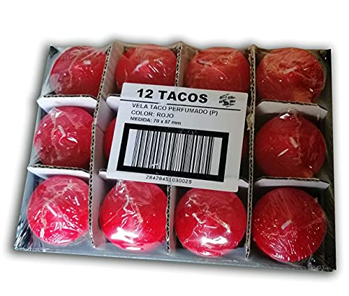 Red Fruits Scented Candles XL 2.76 x 2.24 In (70 x 57 mm), Pack of 12 Units, Aromatic Candles - Image 4