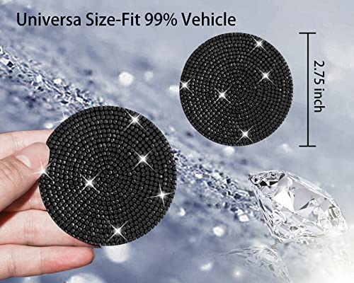 2 Pack Posavasos para Carro, Inserto Universal Negro miniatura 2