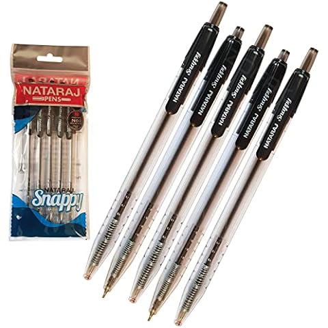 NATARAJ Snappy Retractable Ballpoint Pens - Pack of 5 Cover