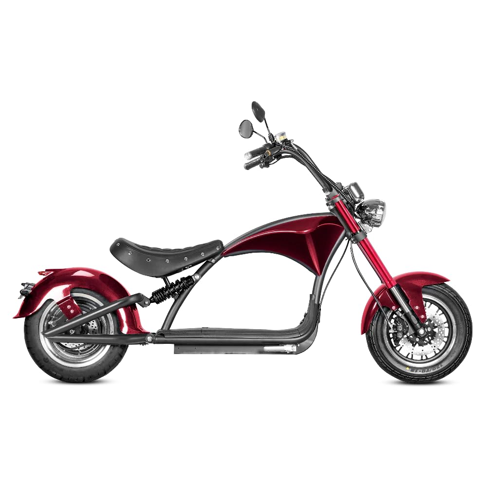 M1P 2000W Electric Motorcycle for Adults,37MPH 60V 30Ah Large Battery 40 Miles Range,Dual Hydraulic Brakes Full Suspension,Street Legal Electric Motorcycle for Commuting