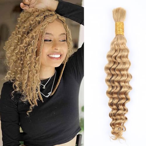 Human Braiding Hair Deep Wave Bulk