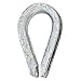 Wire Rope Thimble, 3/16 in, Steel (8 Pieces)