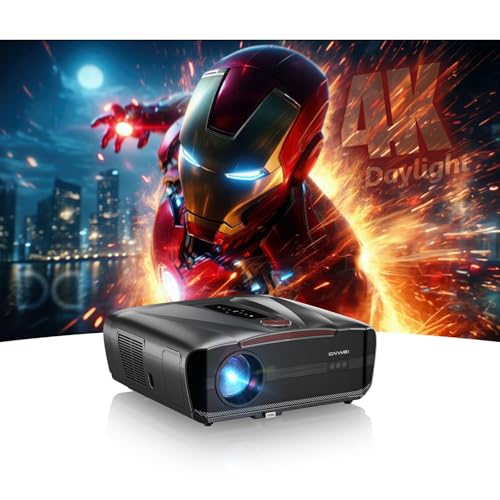 2026 Upgraded Daylight 4K Projector 2400ANSI, with Auto Lens Cap, Tof Autofocus, HDMI eARC CEC, 40W Speakers, Smart Home Cinema Daytime Projectors with AI MOVIN 2.0 OS, HDR10+,WiFi 6, Bluetooth, USB