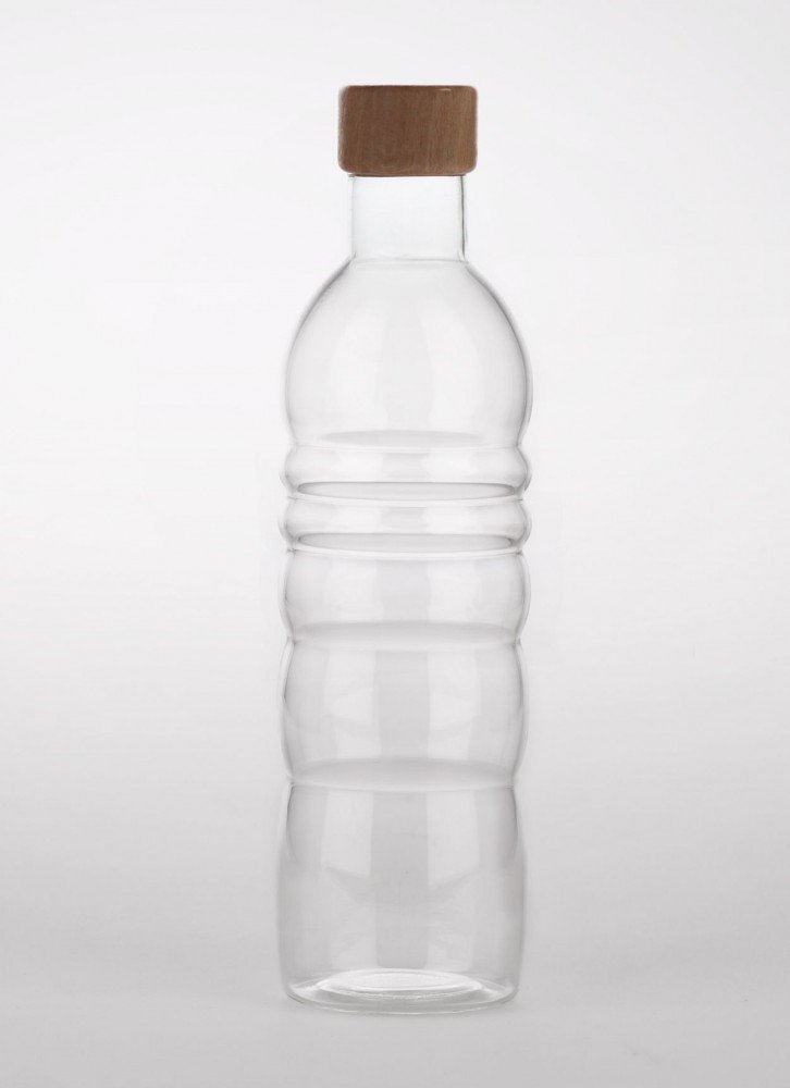 Natures-Design Lagoena Trinkflasche mit Lebensblume, weiss 0,5 Liter