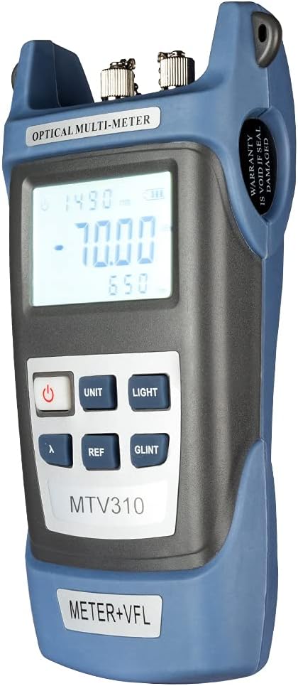 Sourcingmap Fiber Optical Power Meter with Light Source SC FC Connector Optic Test Equipment for CCTV Communication Engineering -70 to 10 dBm