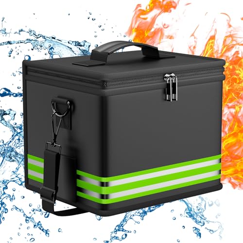 Lipo Safe Bag Feuerfeste,Explosionsgeschützte Akku Tasche 24x20x18cm Lipo-Akku-Aufbewahrungsbox LiPo Guard Safe Bag Schutztresortasche zum Laden und Aufbewahren mit Doppelreißverschluss
