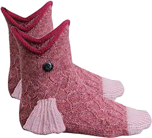 Linzhouzhiguang Knit Socks Unisex Novelty Shark Crocodile Shape Socks Floor