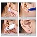 Ear Rings Studs with Piercing Device Disposable Sterile Ear Nose Piercing Kit Tool Stud Safety Portable Ear Piercing Kit 1 unit (Silver White 2mm)