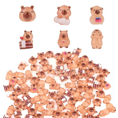 Ya en mundofriki.es: lasuroa 100 Piezas Mini Figuritas Carpincho, Mini Animales de Resina Decoraciones para Manualidades Casa de Muñecas Bricolaje Jardín Micropaisaje Decoración (6 Estilos)