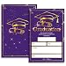 FujLoy 20 Cards with Envelopes, graduation party invitations 2026, 2026 College, High School, University Grad Celebration.（BT3） (Purple Gold)
