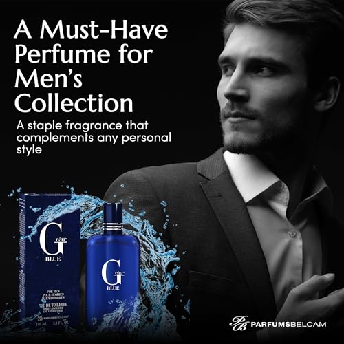 pb parfumsbelcam g eau blue eau de toilette spray  mens cologne long-lasting summer fragrance for men and teen boys perfume para hombre  34 fl oz  fresh blue scent