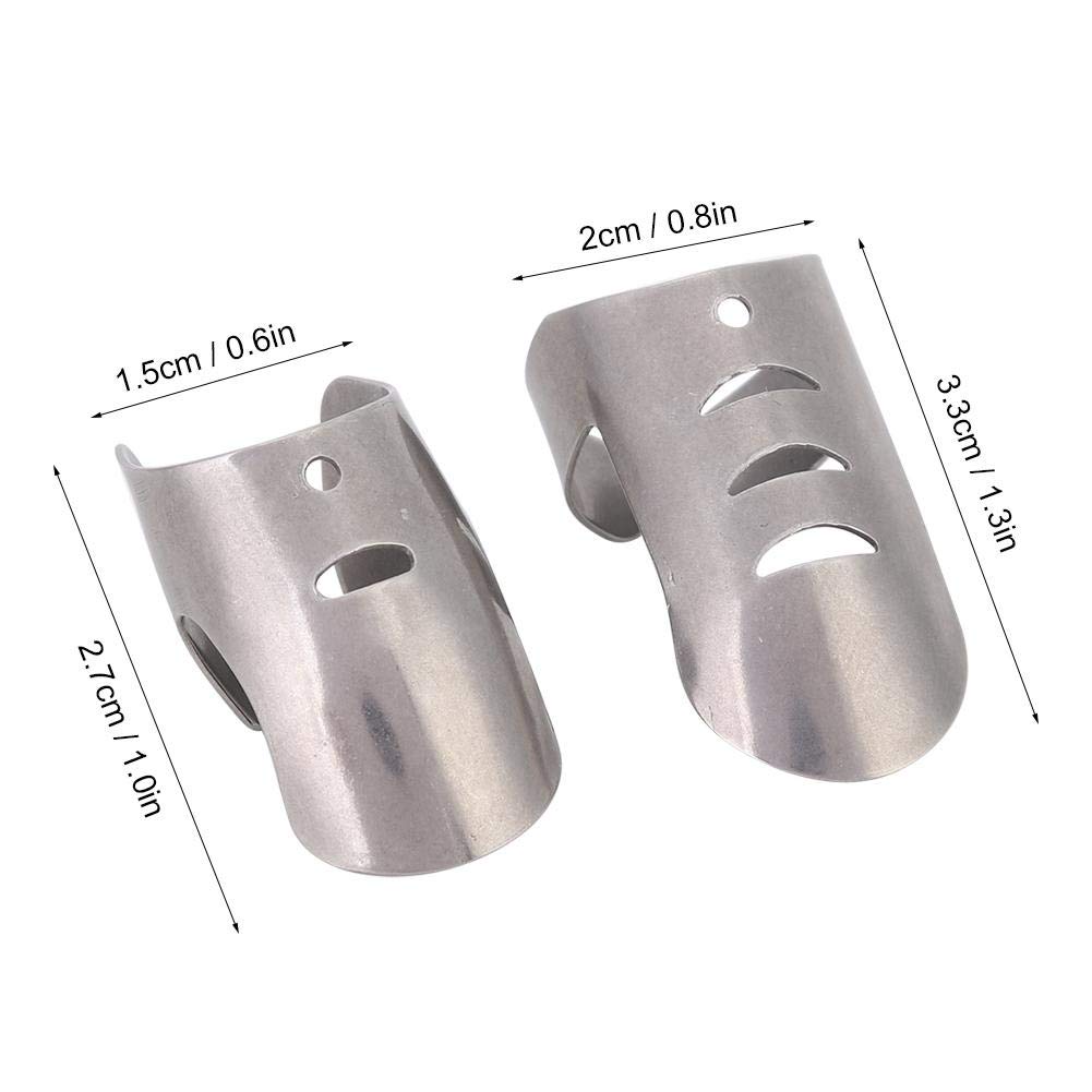 Protector Profesional Para El Dedo De Acero Inoxidable De Acero Inoxidable, 4 Unidades
