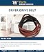 Whirlpool 341241 Dryer Drum Belt, White