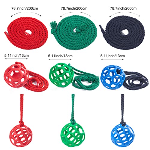 Nopaso Horse Treat Ball Hay Feeder Toy 3Pcs Goat Feeder Ball Hanging Feeding For Sheep Horse Goat Feeder And Relieve Stress #TOP1