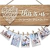 Valentines Day Gifts for Mom Women, Housewarming Gifts New Home Wall Decor Sign, This Is Us Family Picture Frame Wedding…