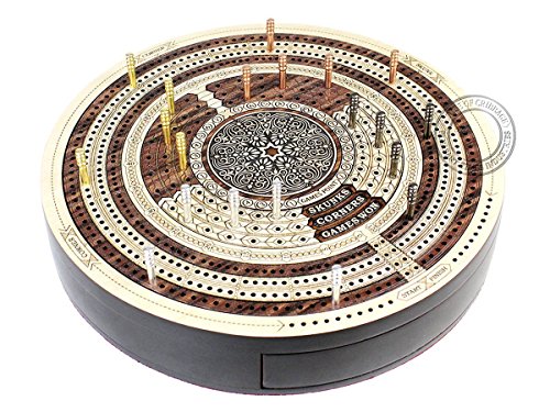 House of Cribbage tablero cribbage redondo 10 pulg miniatura 2