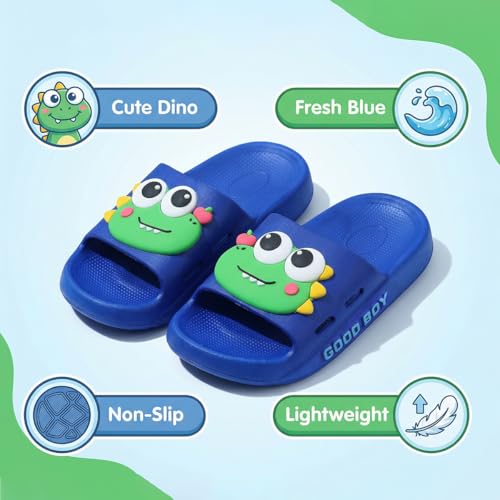 Image of Toddler Little Kids Slides Sandals Unicorn Dinosaur Bunny Beach Pool Shower Slides Anti-Skid Home Bath Slippers Cute Summer Outdoor Shoes for Girls and Boys