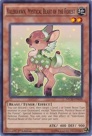 Amazon.com: YU-GI-OH! - Valerifawn, Mystical Beast of The Forest  (NECH-EN038) - The New Challengers - Unlimited Edition