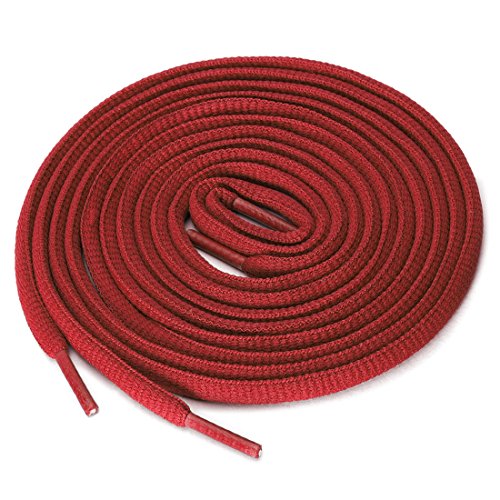 Lacets de sport demi-rondes 160 cm pour dynamiser vos sessions de course à pied en rouge