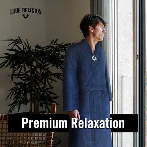 True Religion Mens Robe Gifts for Men Bathrobe3