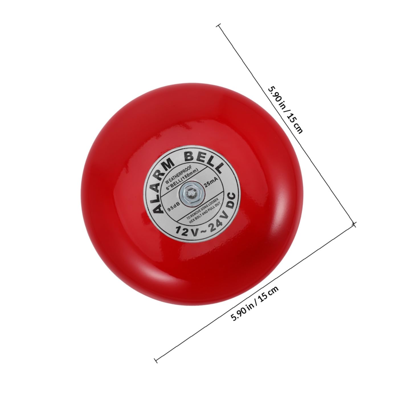Sonnette D’Ascenseur Rouge en Plastique, Alarme Électrique Étanche | Installation Simple, Volume Élevé, Fiabilité Élevée, Usage Industriel et Scolaire
