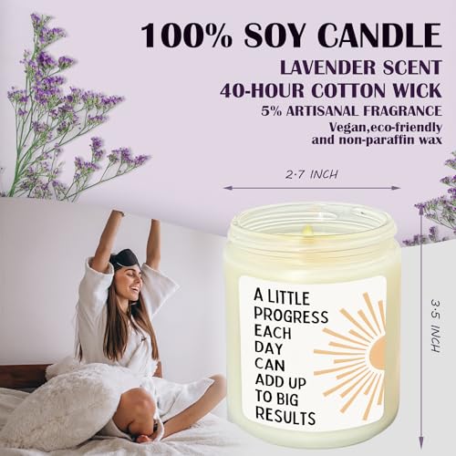 Inspirational-Gifts-for-Women-Teen-Girls-Inspirational-Sunshine-Lavender-Candle-Motivational-Engagement-Gifts-for-Women-a-Little-Progress-Each-Day-Can-Add-Up-to-Big-Result-Scented-Candles