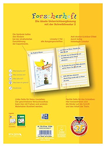 Oxford Schulheft A4, 32 Blatt, Lineatur 3, liniert, 10 Stück Oxford Schulheft A4, 32 Blatt, Lineatur 3, liniert, 10 Stück