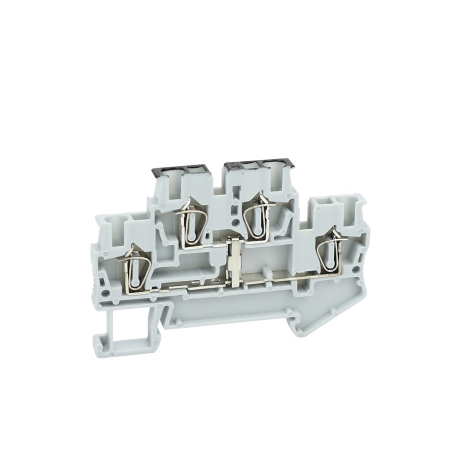 STTB 2.5-PV Morsettiera a doppio livello Collegamento equipotenziale Connettore a molla for guida DIN da 2,5 mm² STTB2.5-PV elettrico(STTB2.5-PV Grey)