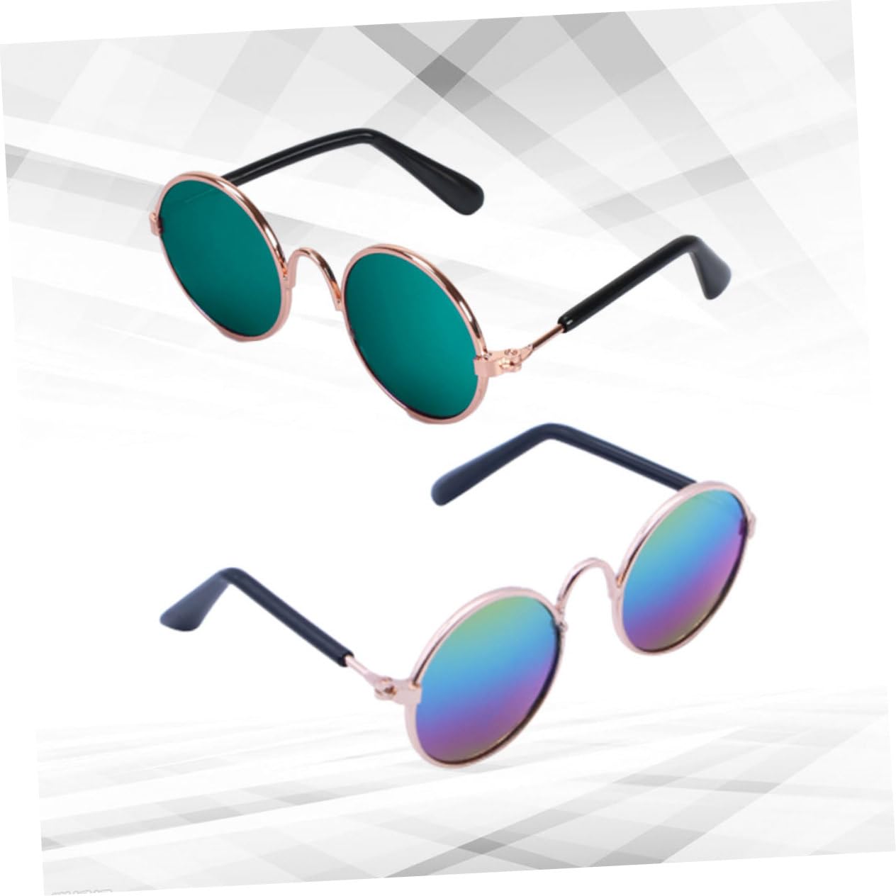 BESPORTBLE Pet Sunglasses for Cat and Dog Spoof Dog Sunglasses Lightweight Metal and Plastic Fun Party Accessory Unique Design