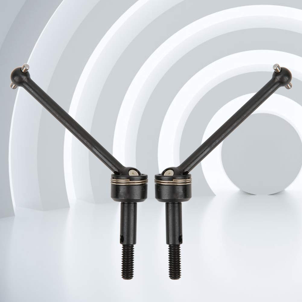 Tbest Arbre de Transmission RC, Arbres de Transmission Avant et arrière CVD en métal Noir 2PCS pour HPI RS4 Sport 3 1/10 RC modèle de Voiture(Noir)