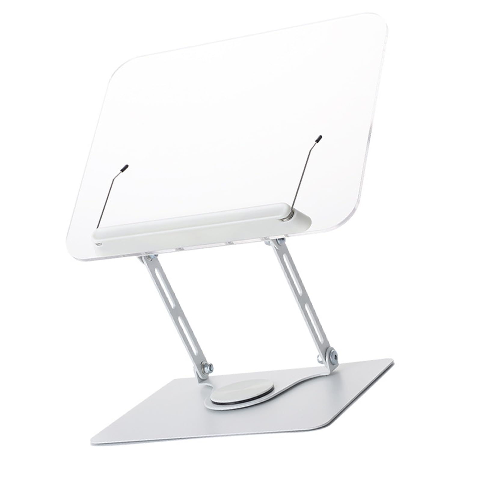 Ergonomiczny akrylowy stojak składany, obracany o 360 stopni, regulowany do książek, tabletów, wygodny uchwyt na książkę