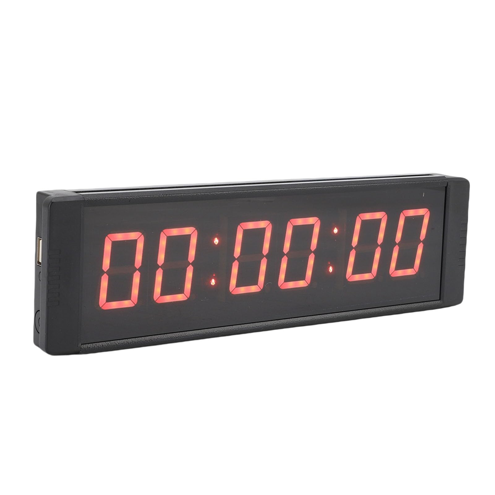 Luocute Cronómetro LED de 6 Dígitos Pantalla Roja de 1.5 Pulgadas para