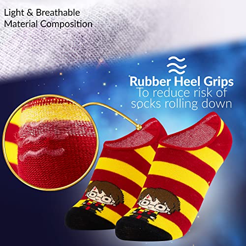 Harry Potter Girls No Show Socks - Invisible Liner for Kids, Summer Pack of 5 - Kids Gifts3