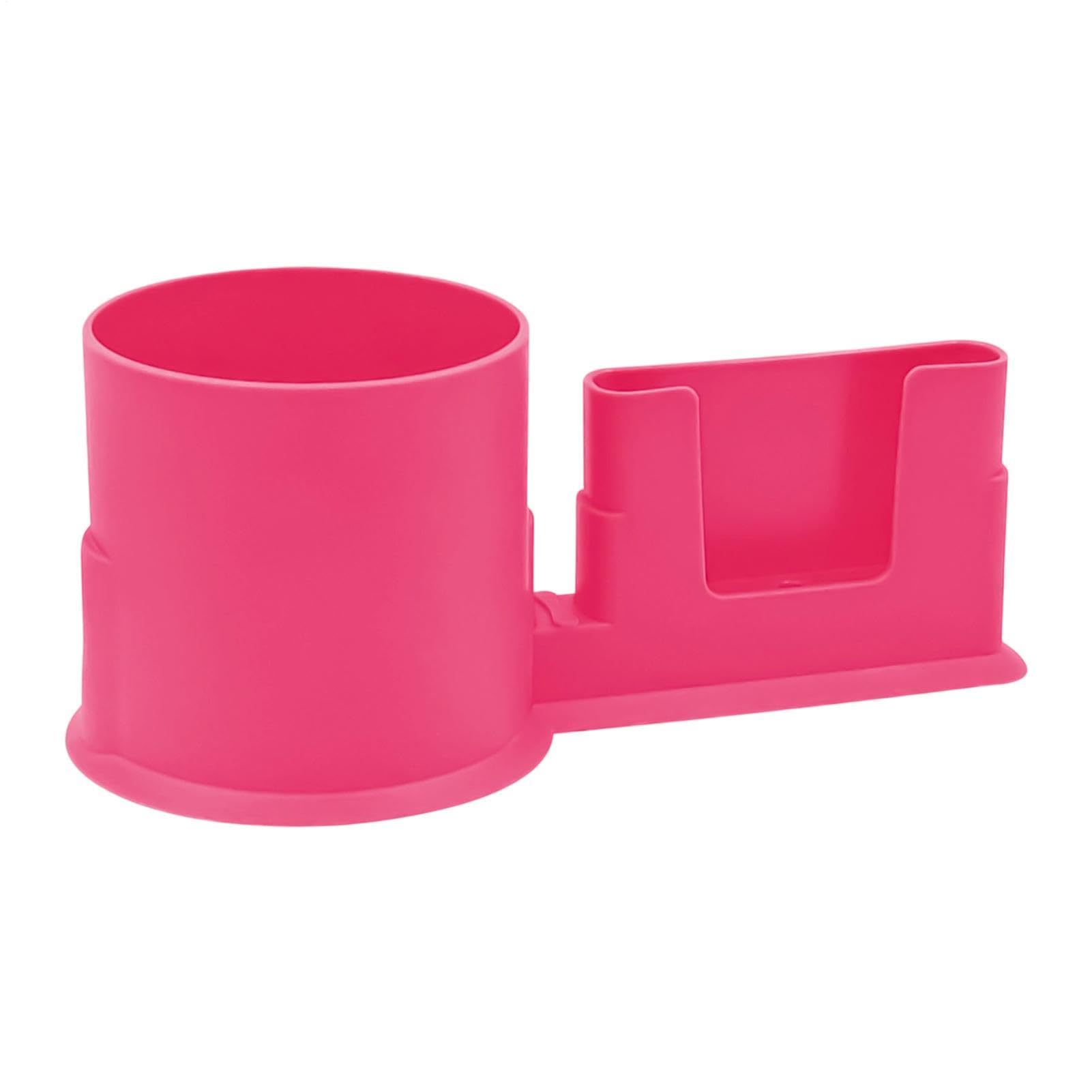 Qukoielly Boat Cup Holder,2 in 1 Rotatable Anti-Slip | Canoe Cup Holder Phone Mount - for Outdoor Surfboard Canoe Raft Rowboat Beach Lake River Floating Dock Fishing Trip